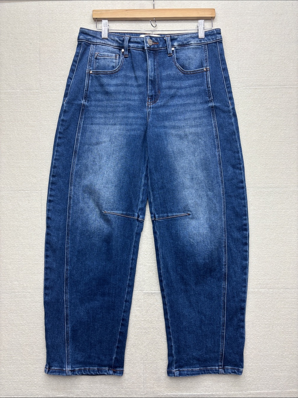 Walker Rose X risen jeans | 11/30 11 30 Dark Blue High-Rise Relaxed Jeans